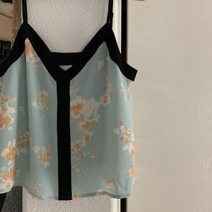 Strap top baby blue